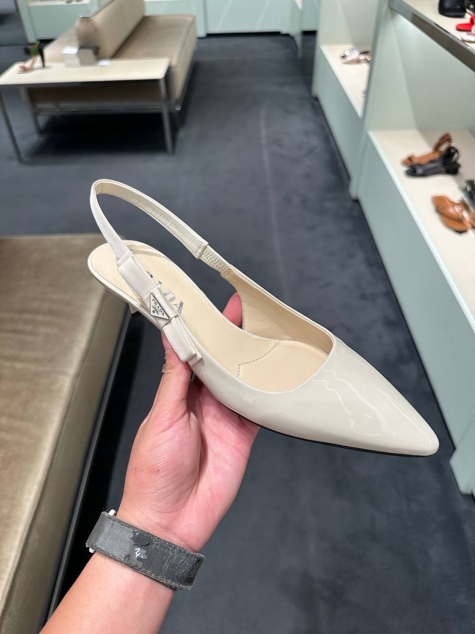 PRADA Sandals side view - Women's luxury Shoes