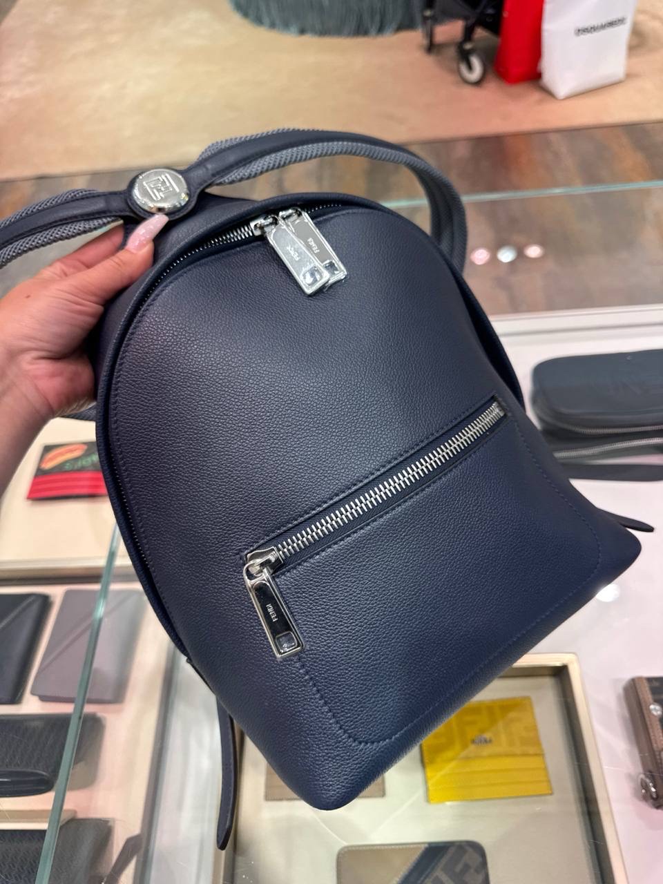 FENDI Backpack side view - Men's luxury Bags