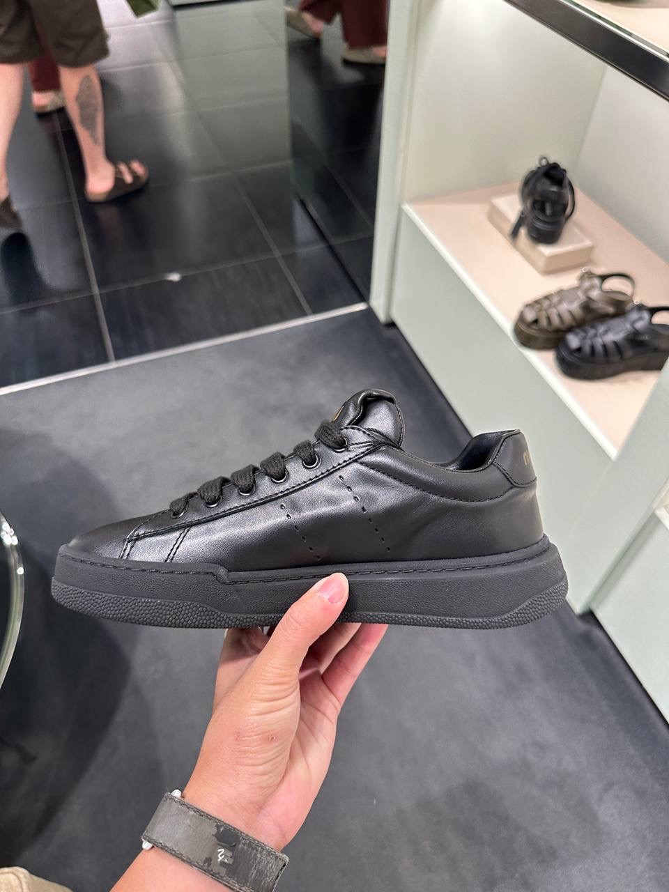 MIU MIU Sneakers side view - Women's luxury Shoes
