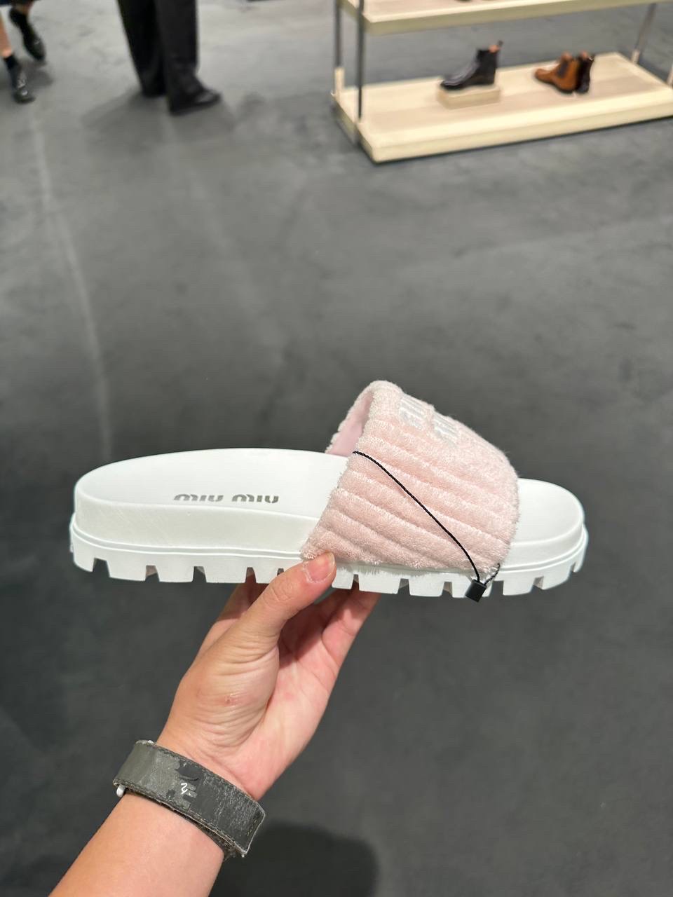 MIU MIU Slides front view - Women's luxury Shoes