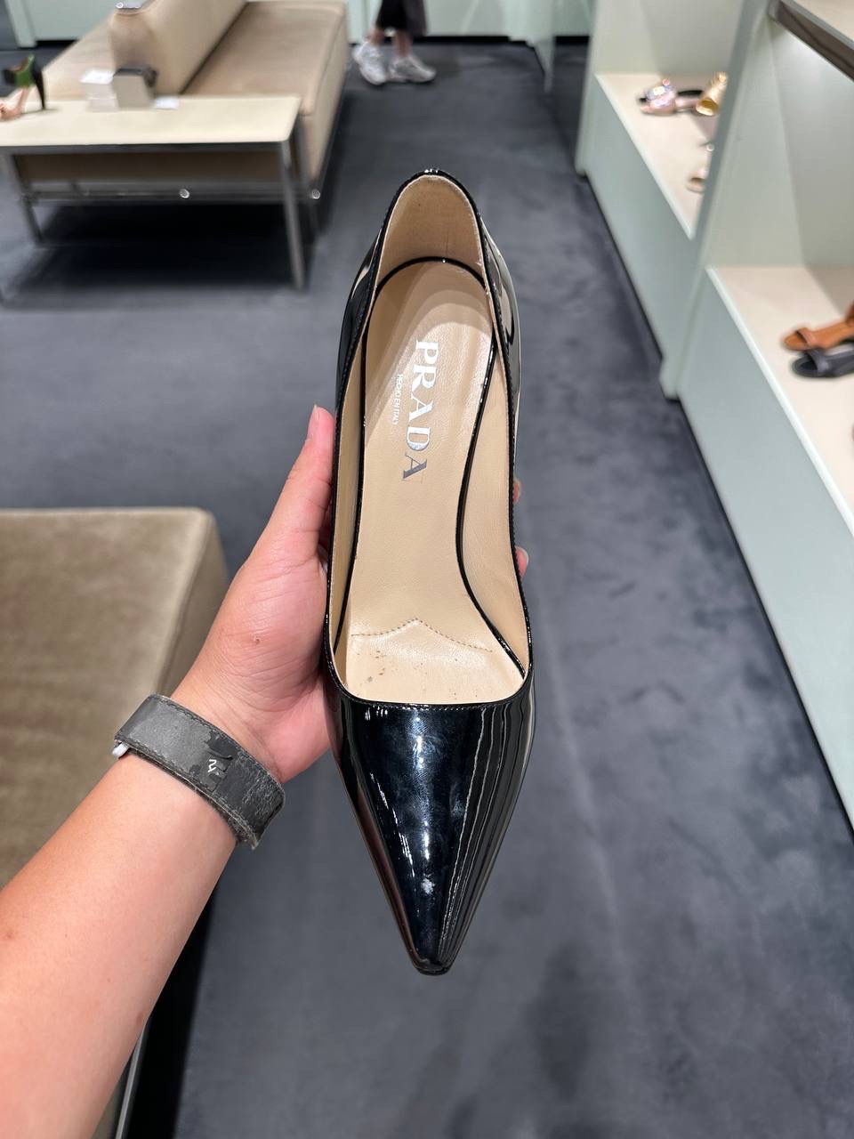 PRADA Pumps side view - Women's luxury Shoes