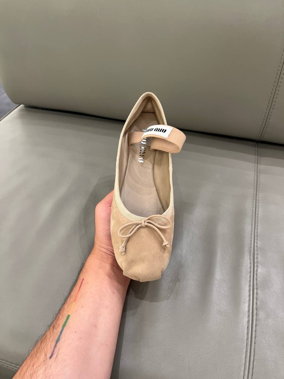 MIU MIU Ballerinas side view - Women's luxury Shoes