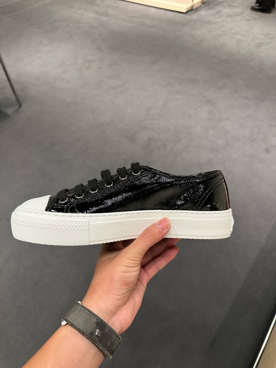 PRADA Sneakers side view - Women's luxury Shoes