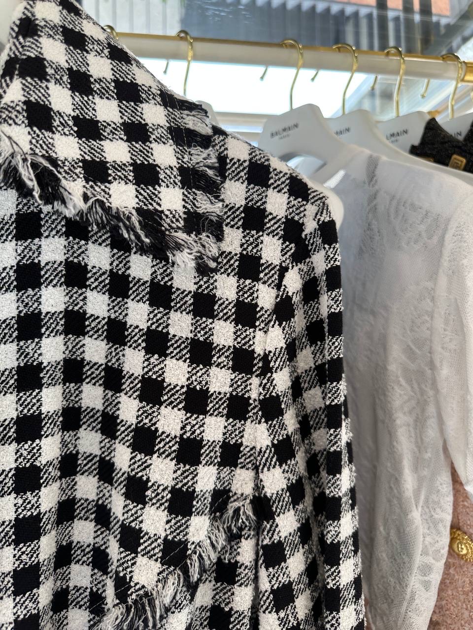 BALMAIN Coats side view - Women's luxury Clothes