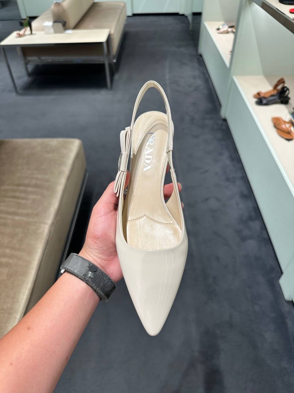 PRADA Sandals side view - Women's luxury Shoes