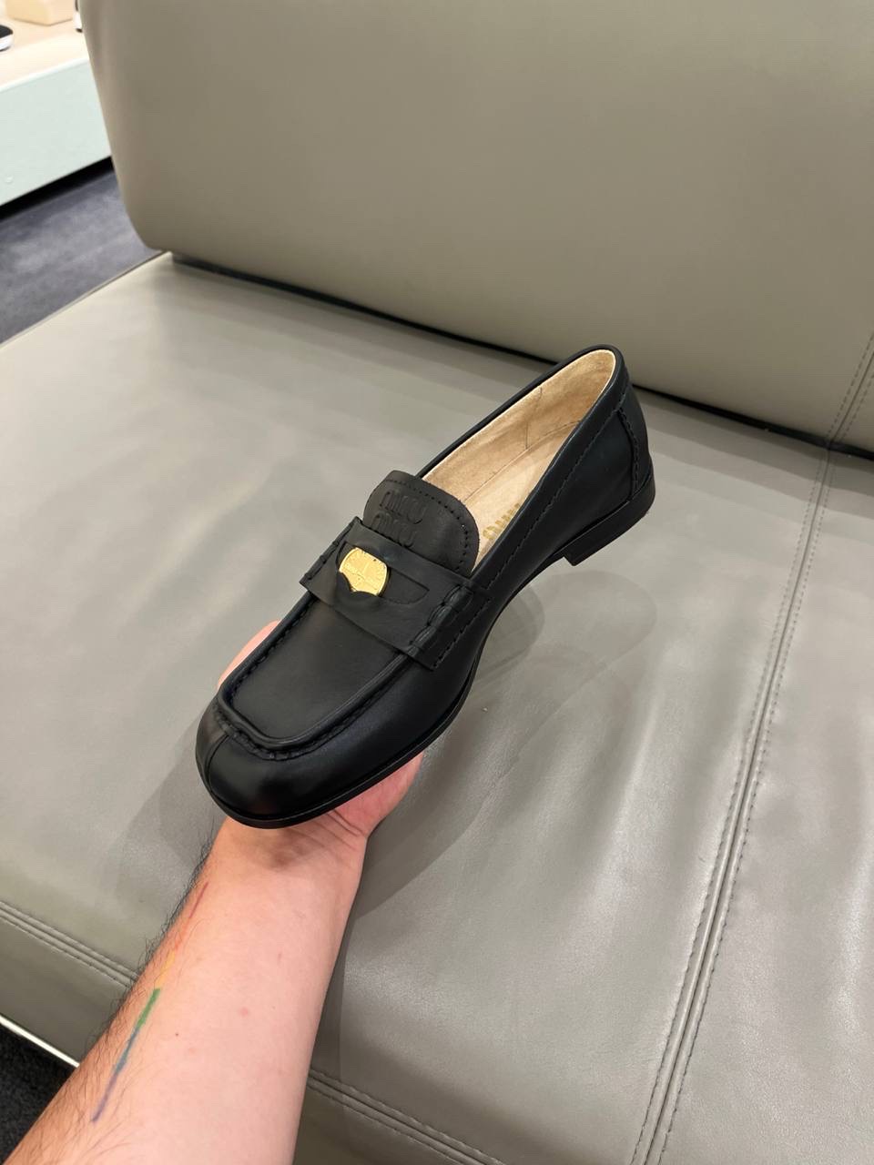 MIU MIU Moccasins side view - Women's luxury Shoes