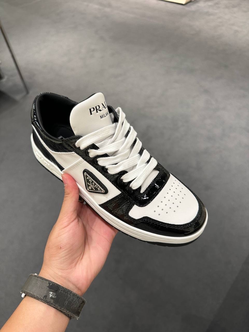 PRADA Sneakers side view - Women's luxury Shoes