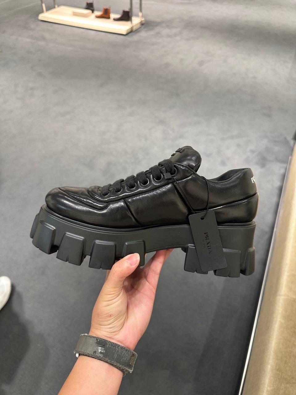PRADA Boots side view - Women's luxury Shoes