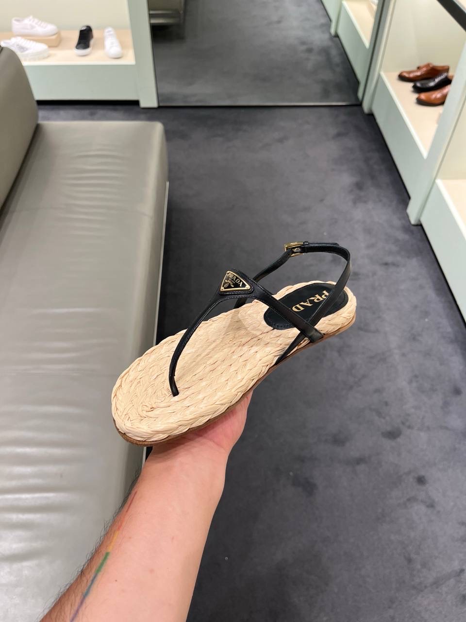 PRADA Sandals side view - Women's luxury Shoes