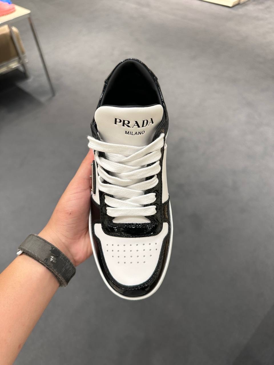 PRADA Sneakers side view - Women's luxury Shoes