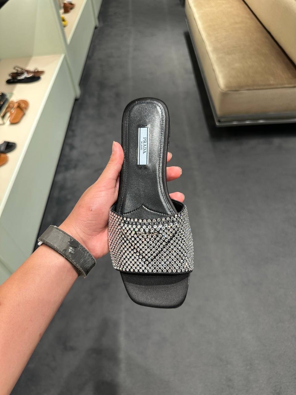 PRADA Slides side view - Women's luxury Shoes