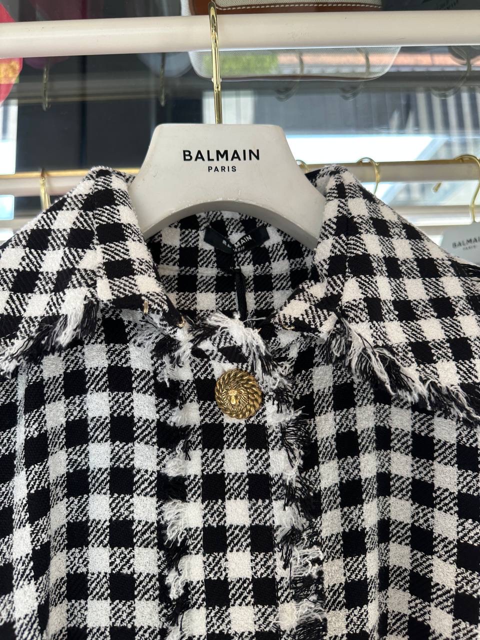 BALMAIN Coats side view - Women's luxury Clothes