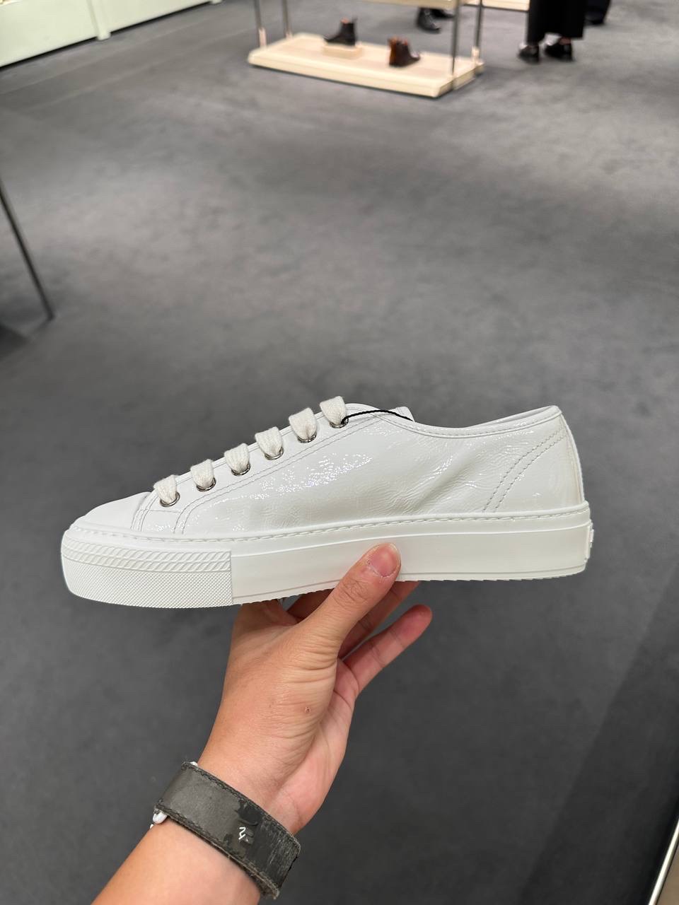 PRADA Sneakers side view - Women's luxury Shoes