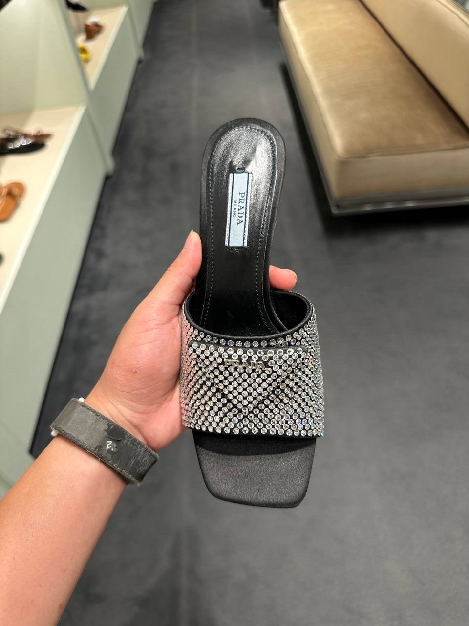 PRADA Sandals side view - Women's luxury Shoes