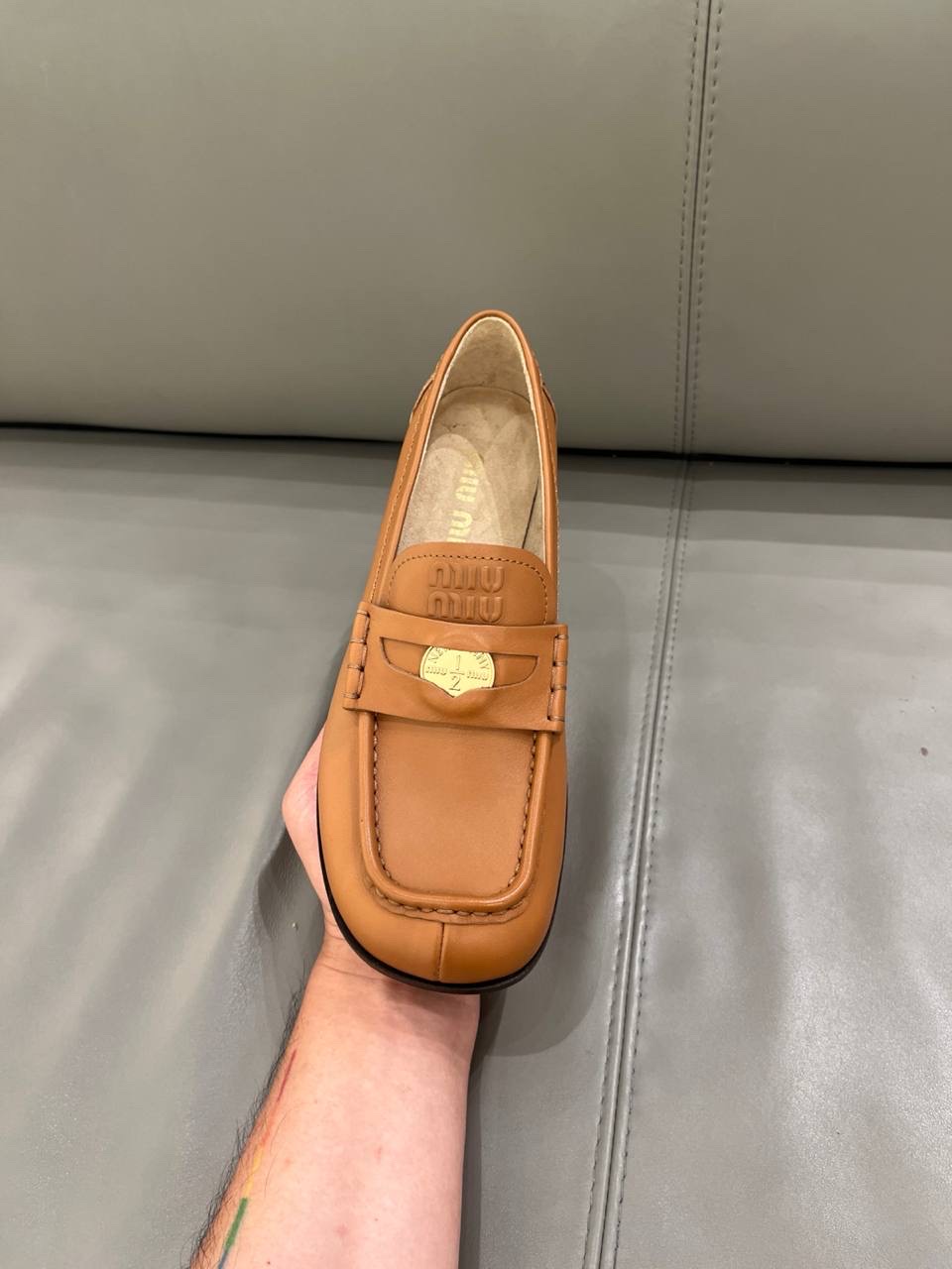 MIU MIU Moccasins side view - Women's luxury Shoes