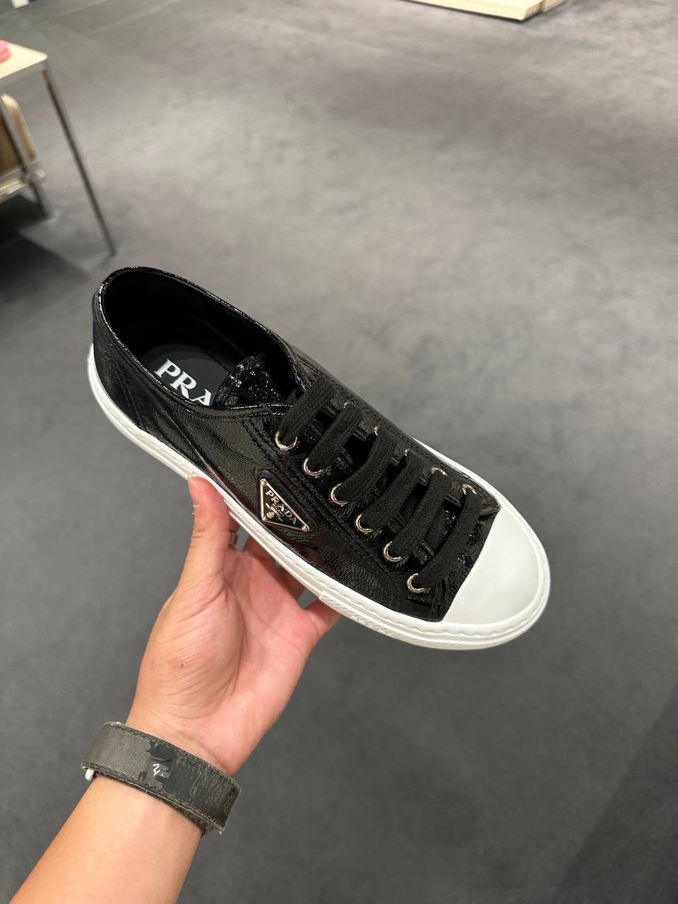 PRADA Sneakers side view - Women's luxury Shoes