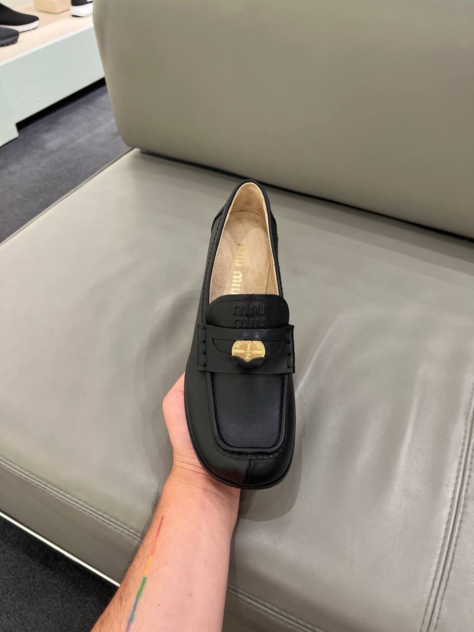 MIU MIU Moccasins side view - Women's luxury Shoes