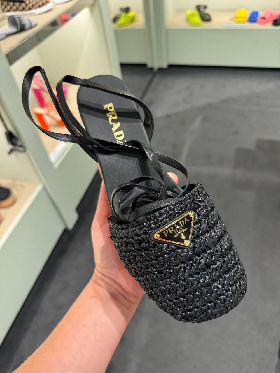 PRADA Sandals side view - Women's luxury Shoes