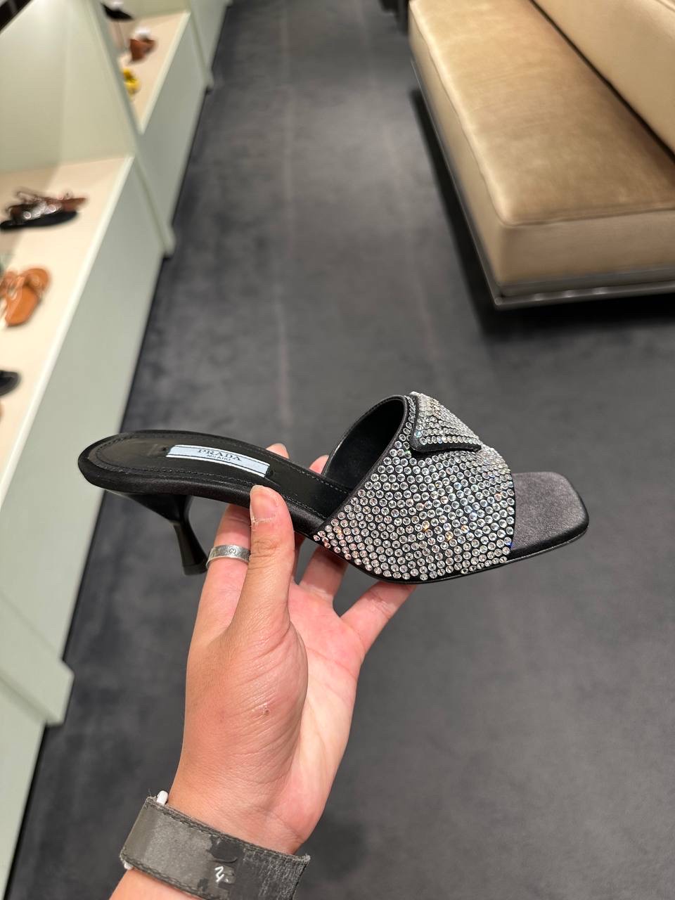 PRADA Sandals side view - Women's luxury Shoes