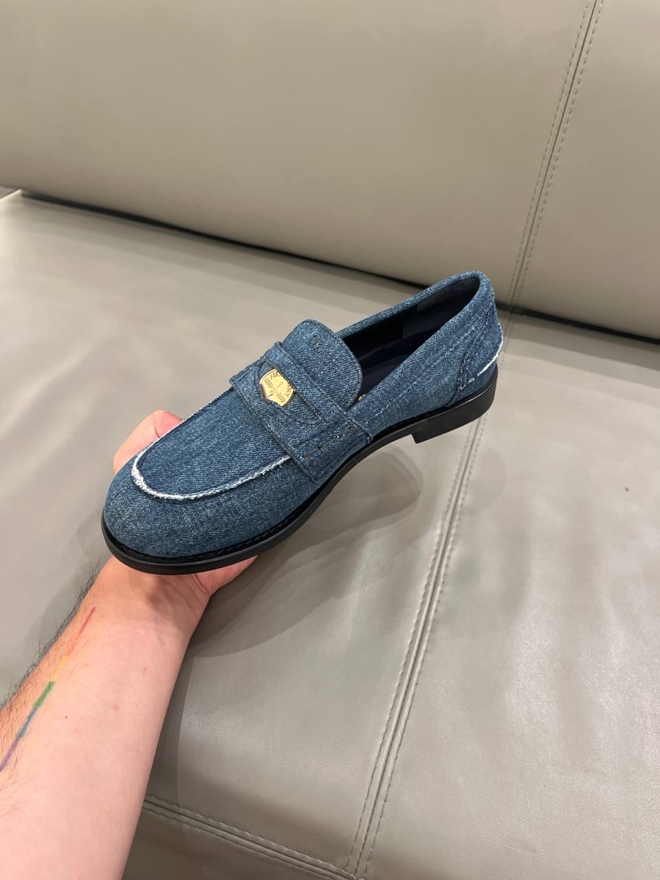 MIU MIU Moccasins side view - Women's luxury Shoes
