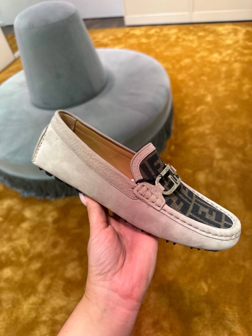 FENDI Moccasins front view - Men's luxury Shoes