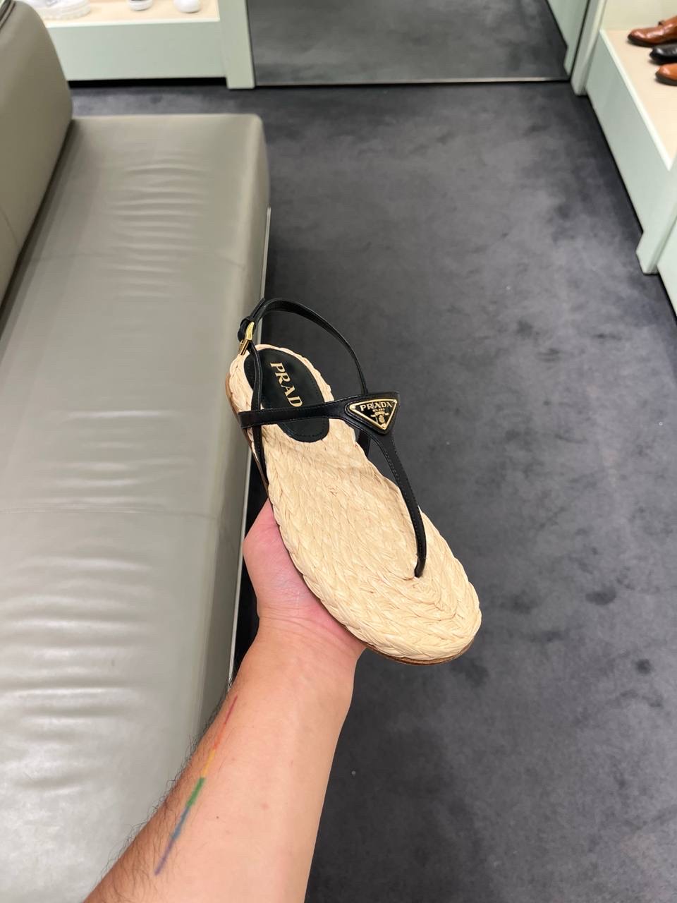 PRADA Sandals side view - Women's luxury Shoes