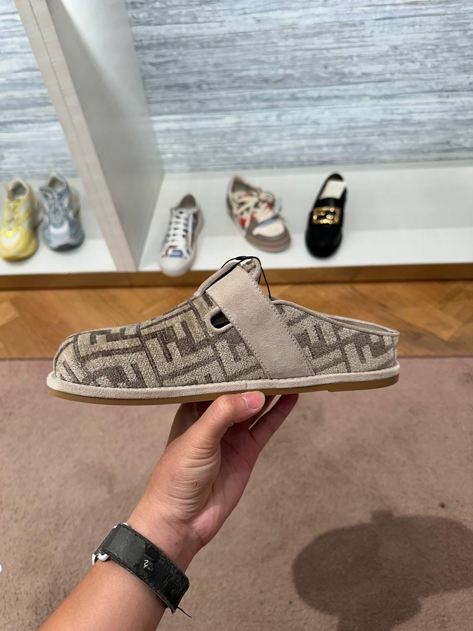 FENDI Mules side view - Women's luxury Shoes