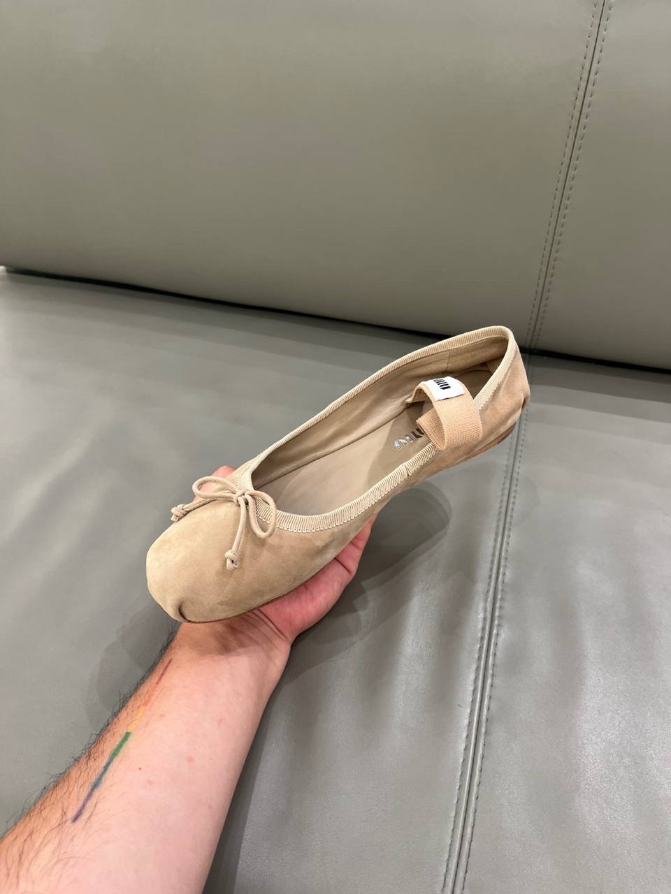 MIU MIU Ballerinas side view - Women's luxury Shoes