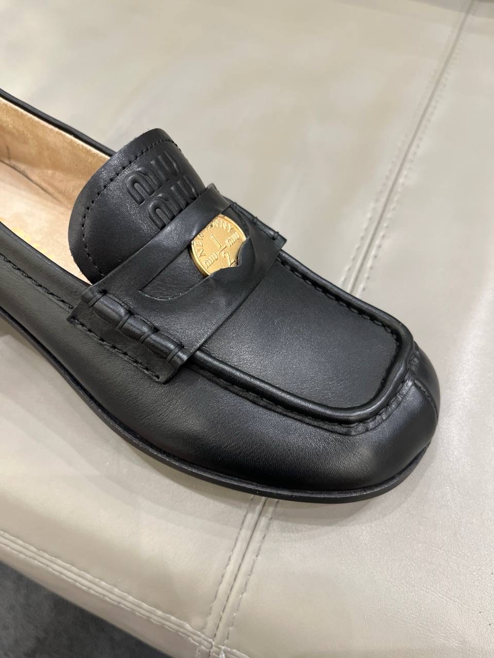 MIU MIU Moccasins side view - Women's luxury Shoes