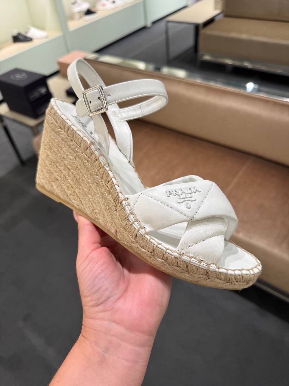 PRADA Sandals front view - Women's luxury Shoes