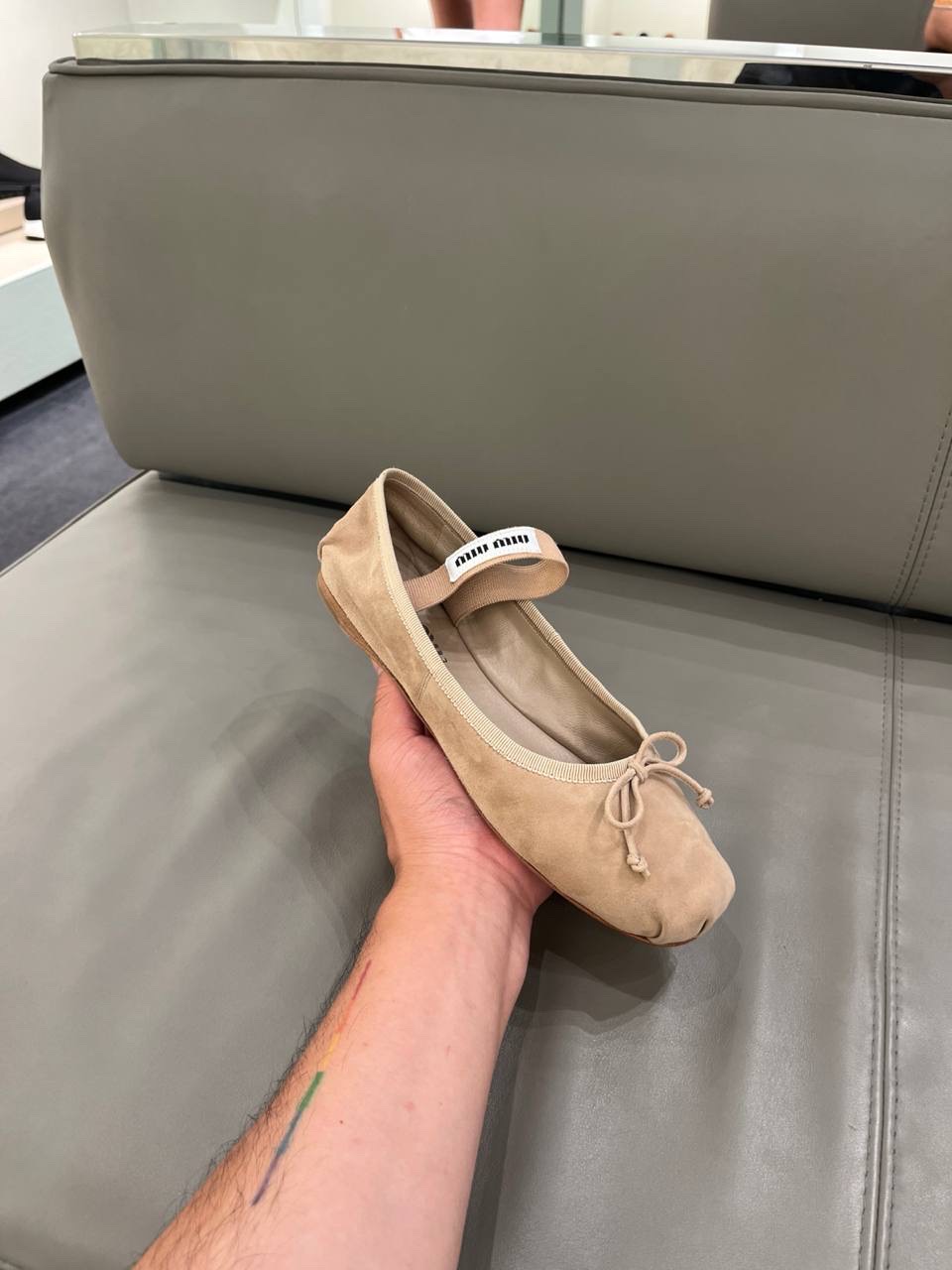 MIU MIU Ballerinas front view - Women's luxury Shoes