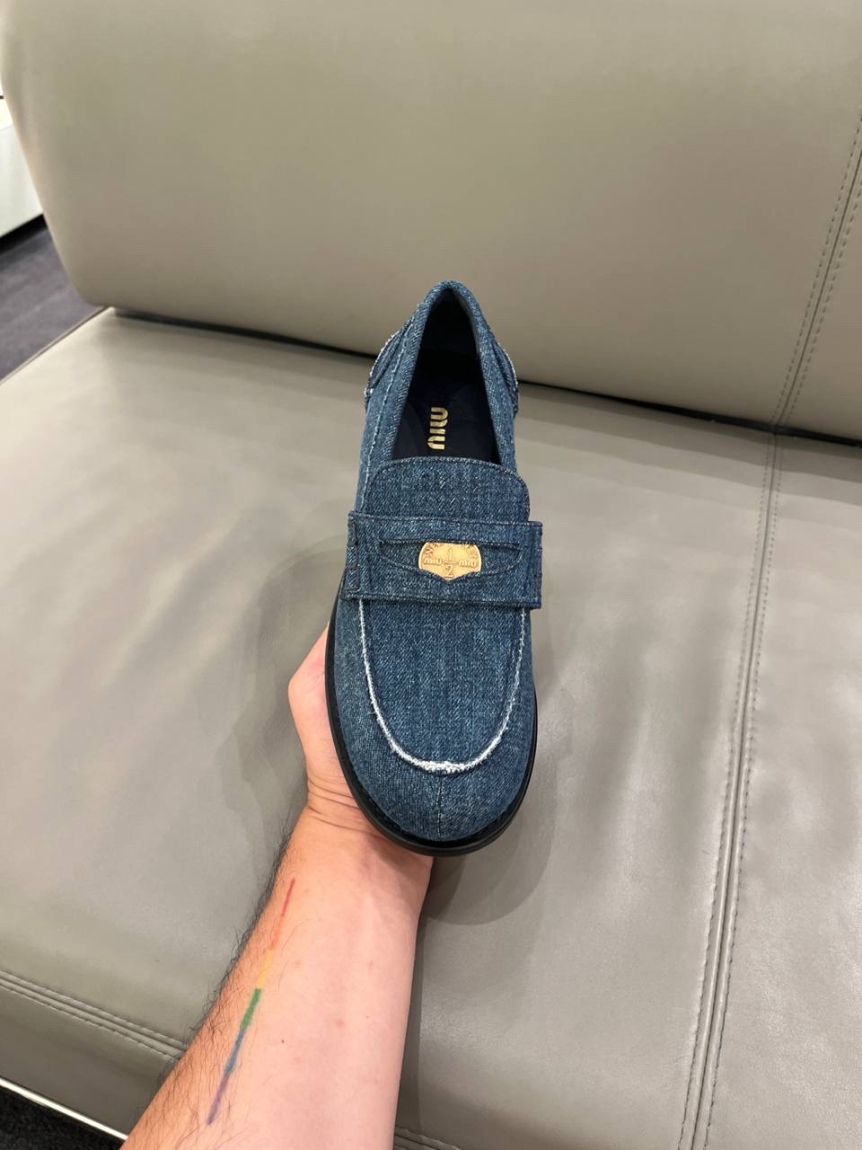 MIU MIU Moccasins side view - Women's luxury Shoes