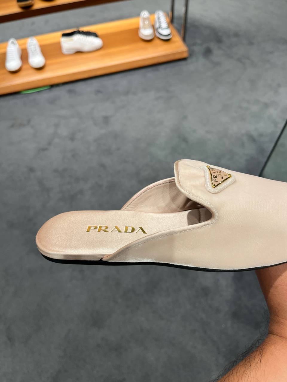 PRADA Mules side view - Women's luxury Shoes