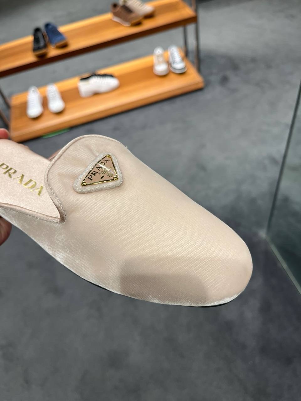 PRADA Mules side view - Women's luxury Shoes