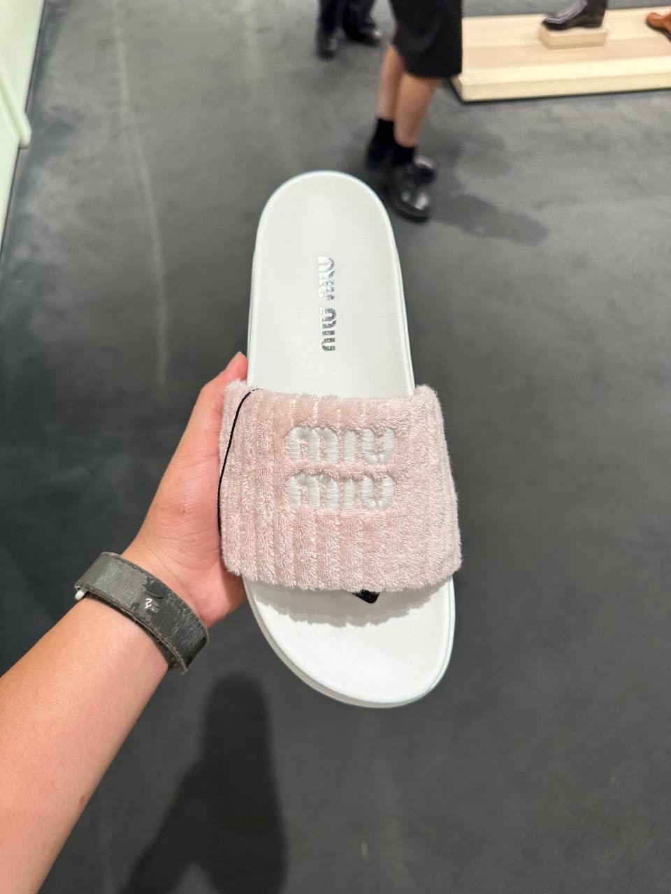 MIU MIU Slides side view - Women's luxury Shoes