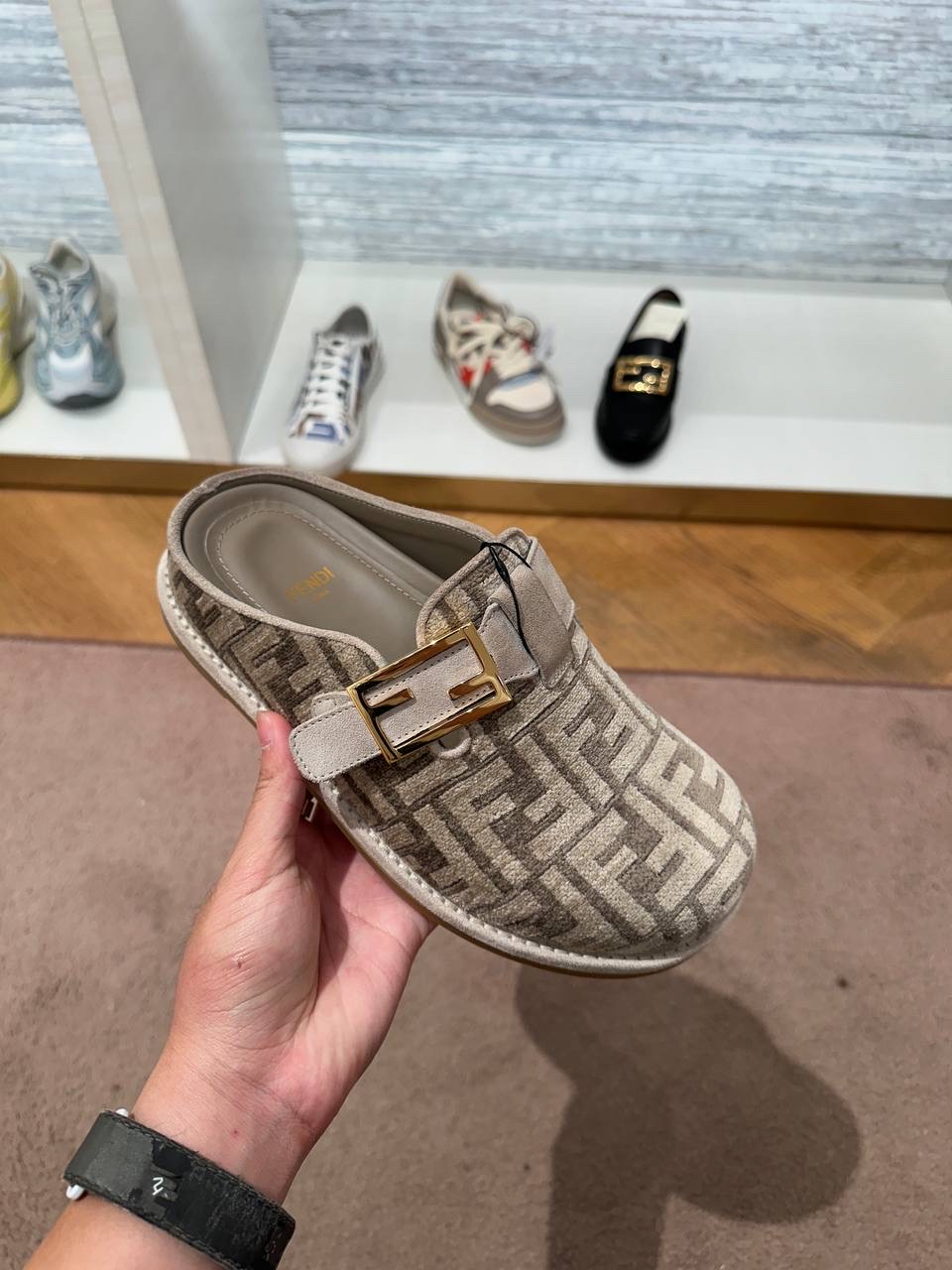 FENDI Mules side view - Women's luxury Shoes