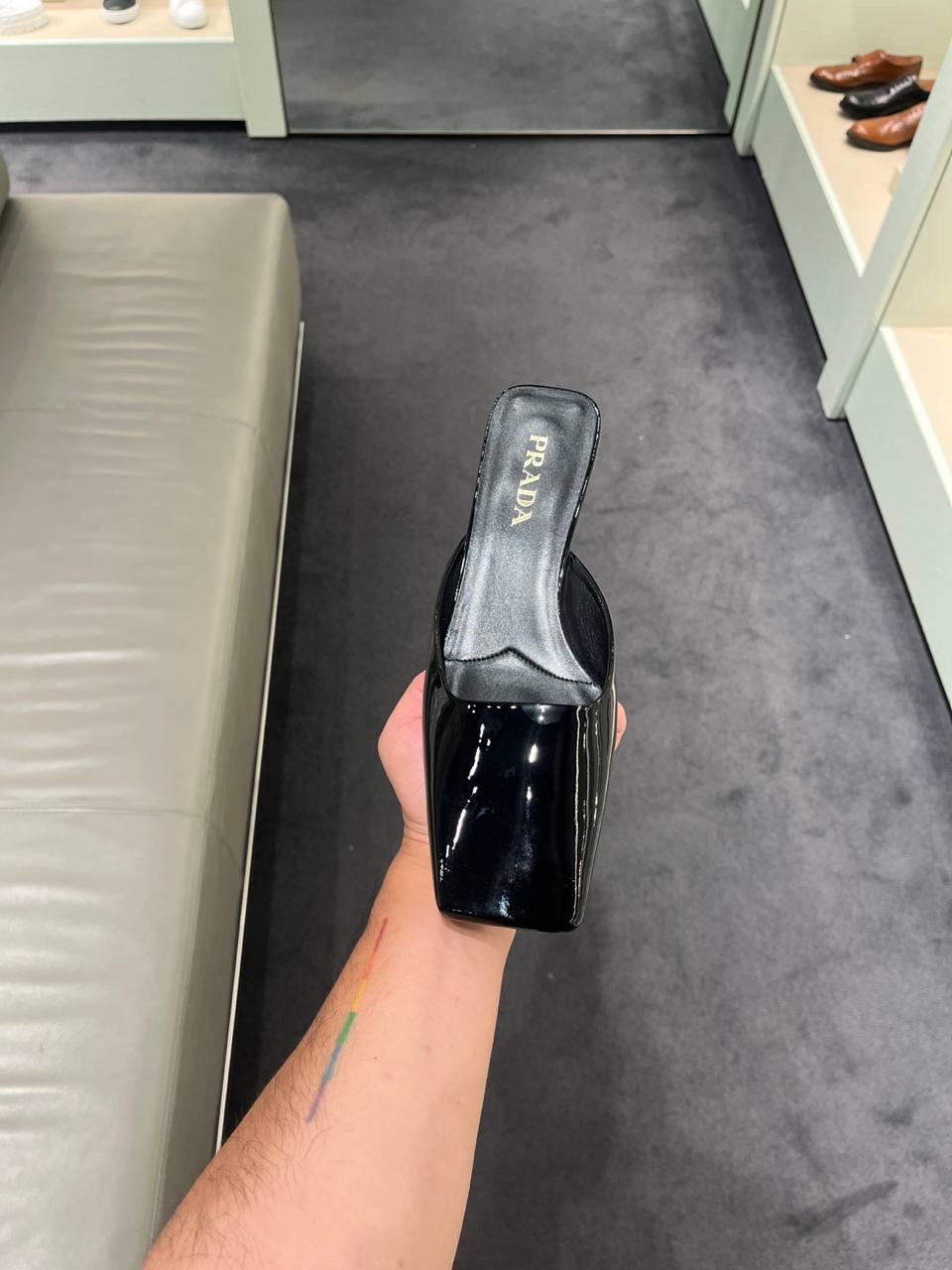 PRADA Mules side view - Women's luxury Shoes