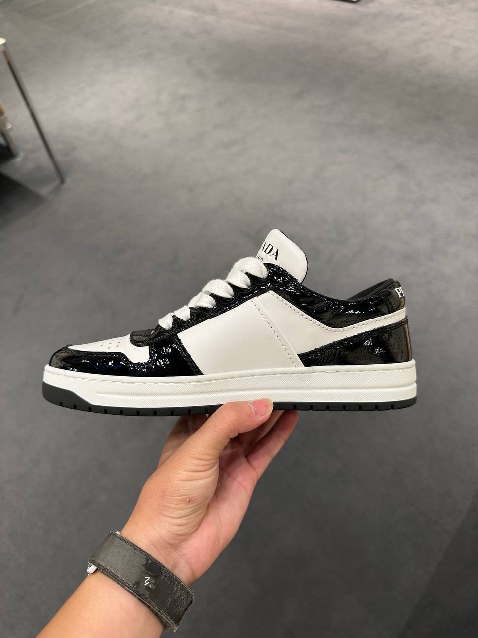 PRADA Sneakers side view - Women's luxury Shoes