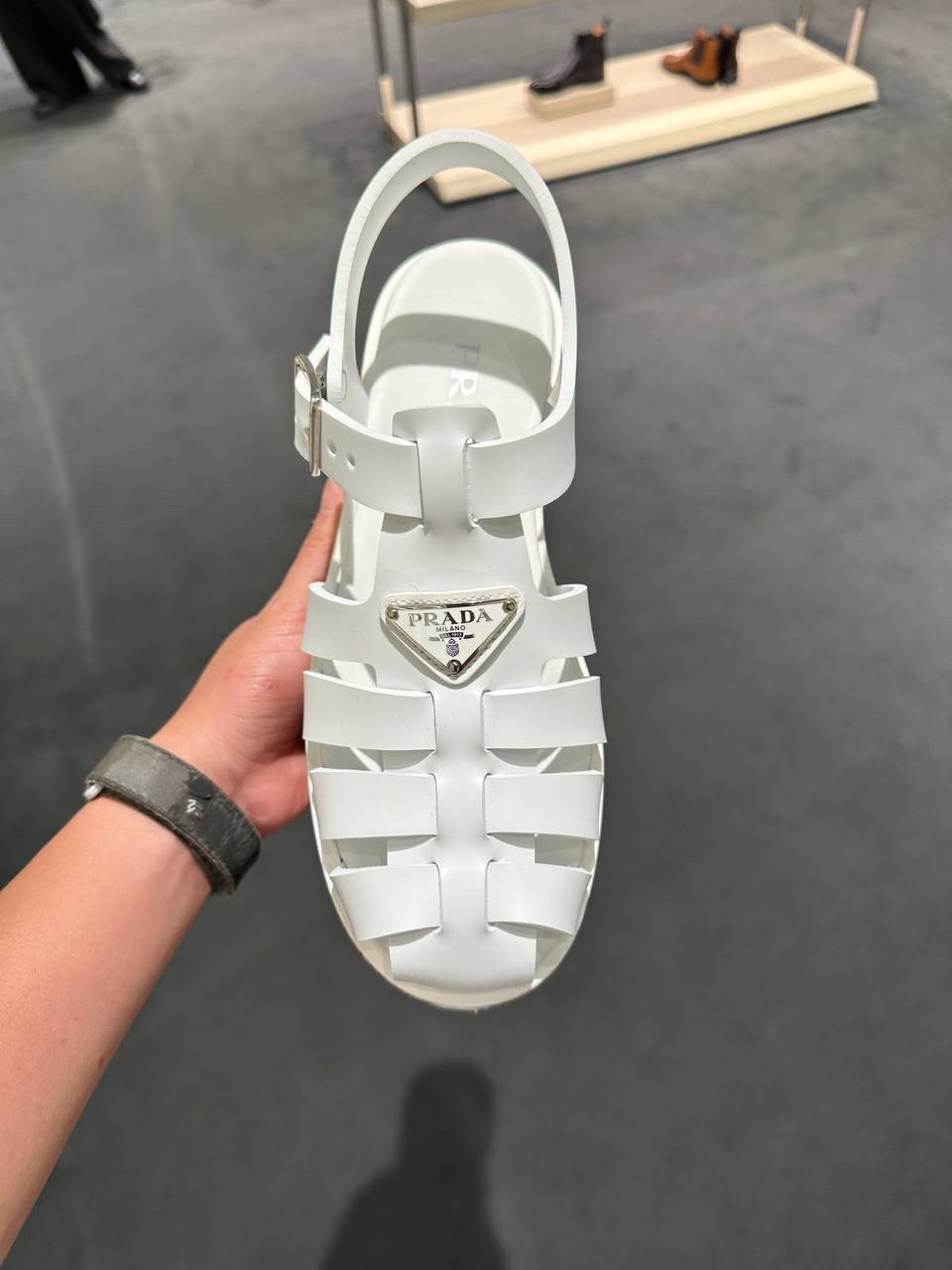 PRADA Sandals side view - Women's luxury Shoes