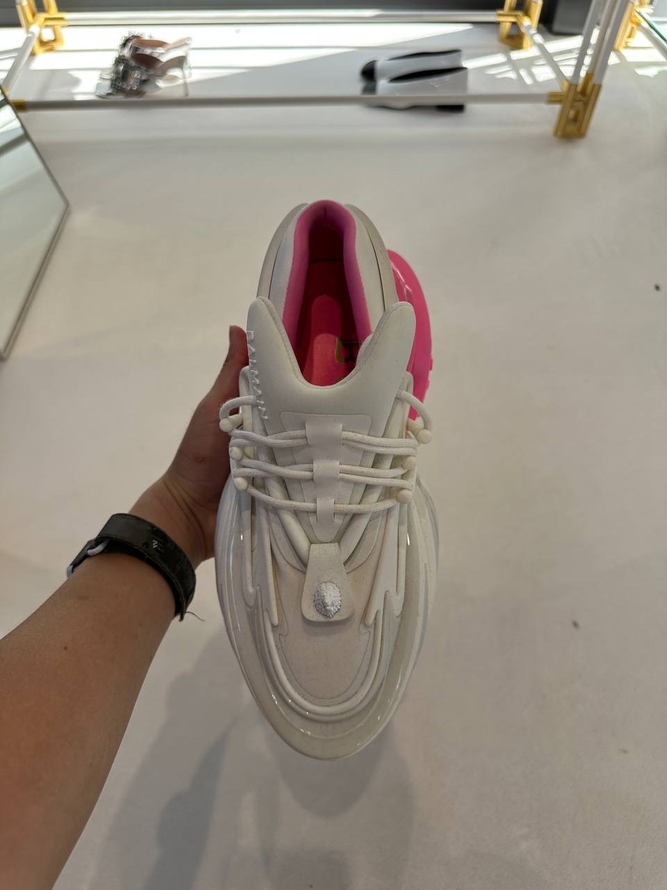 BALMAIN Sneakers side view - Women's luxury Shoes