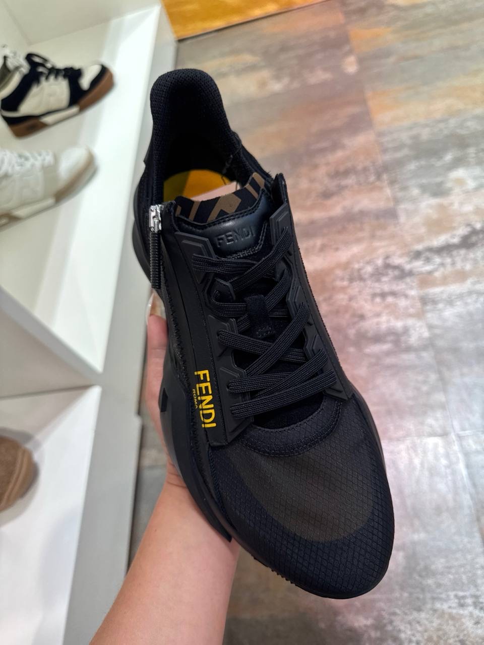 FENDI Sneakers side view - Men's luxury Shoes