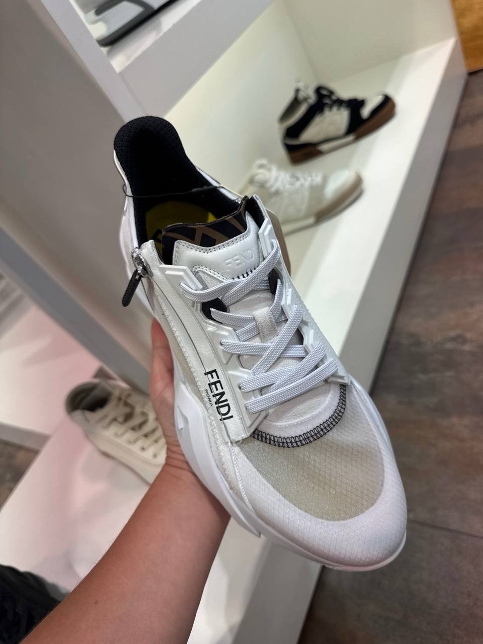 FENDI Sneakers side view - Men's luxury Shoes