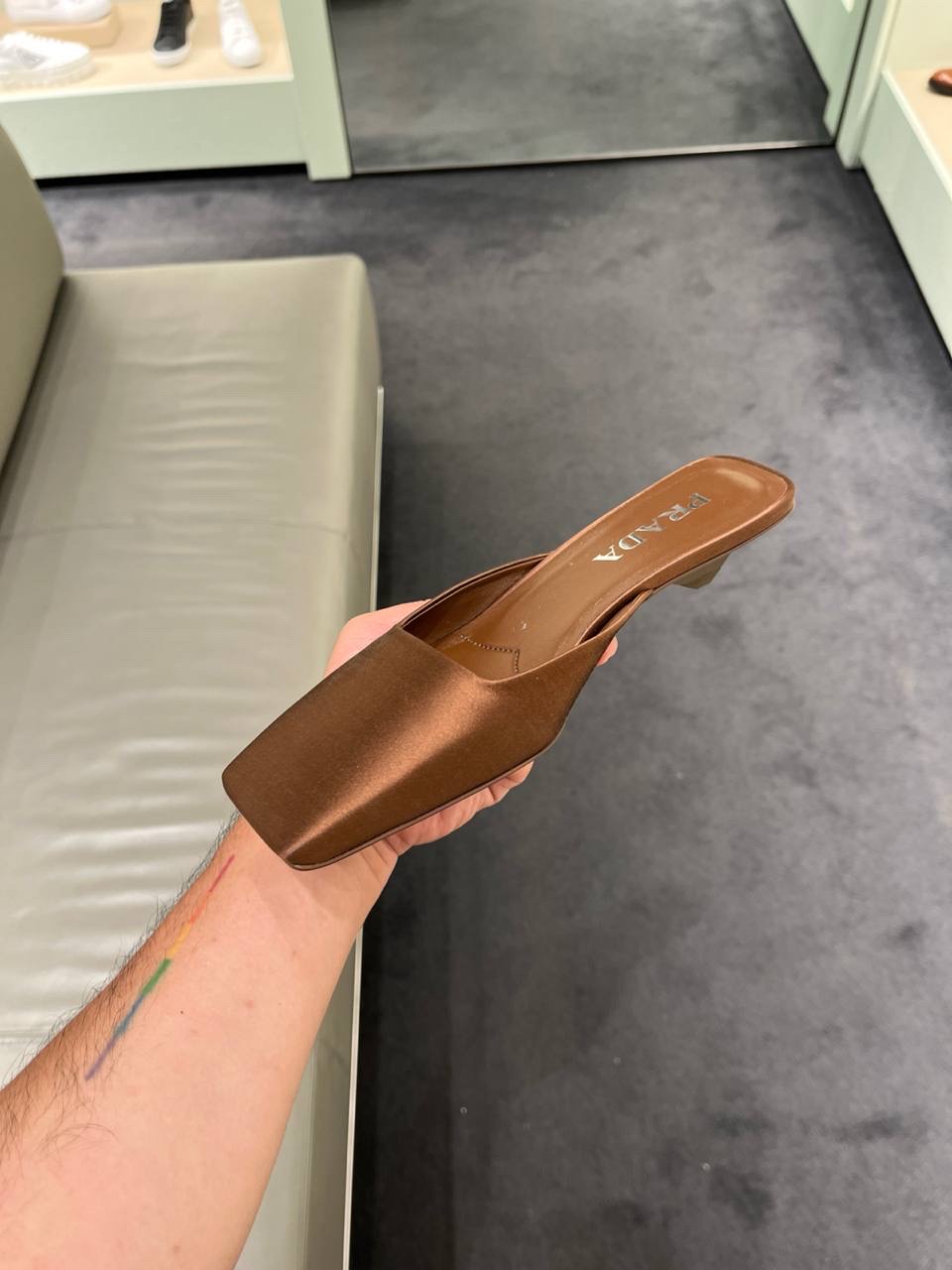 PRADA Mules side view - Women's luxury Shoes