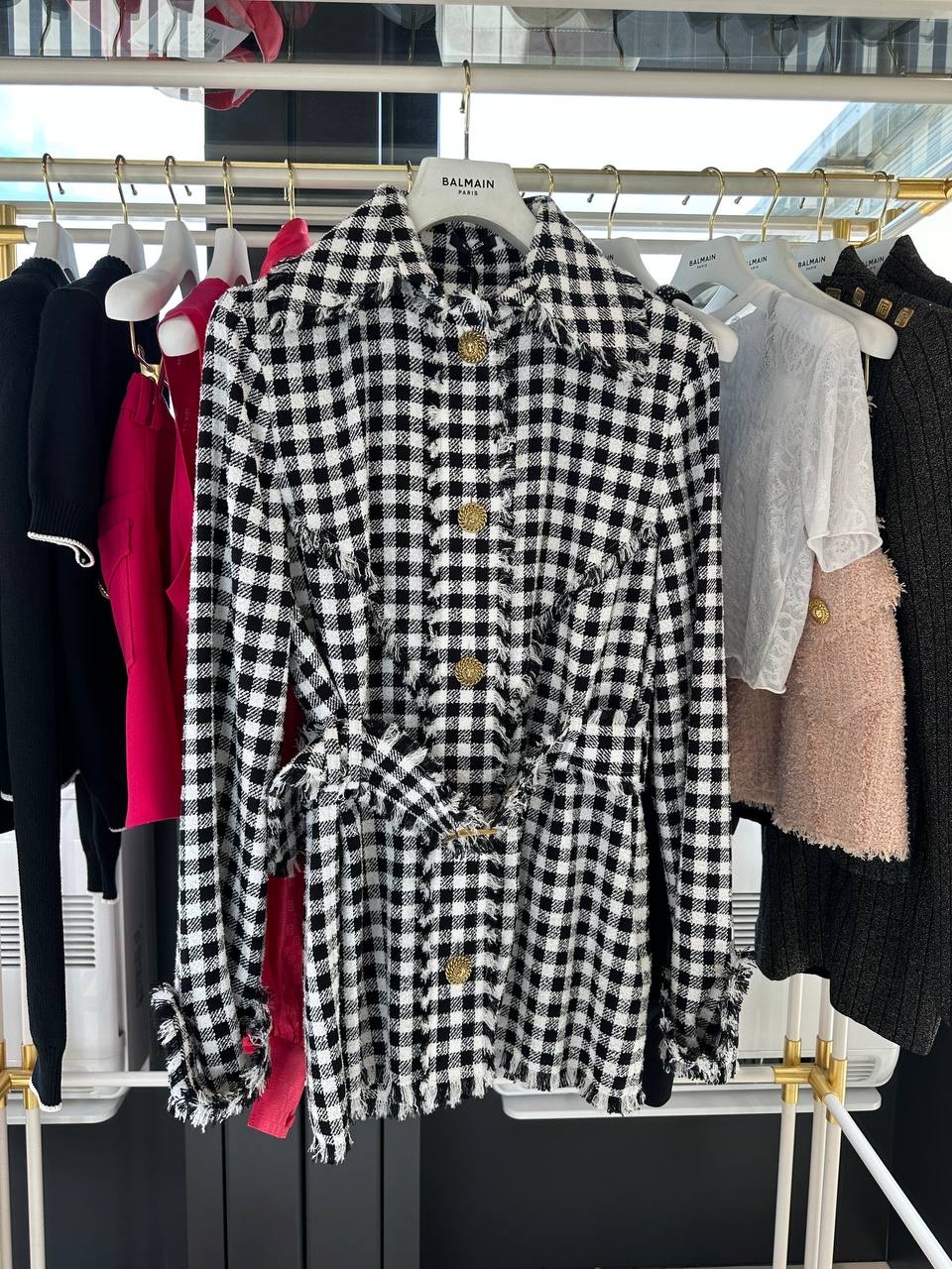 BALMAIN Coats front view - Women's luxury Clothes