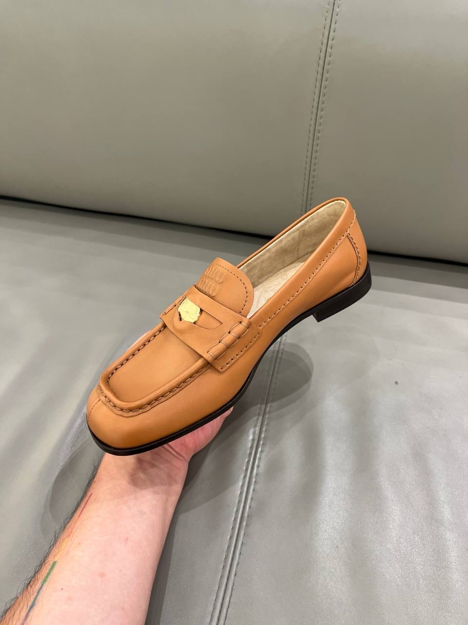 MIU MIU Moccasins side view - Women's luxury Shoes