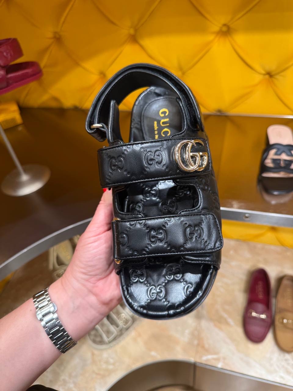 GUCCI Sandals side view - Women's luxury Shoes