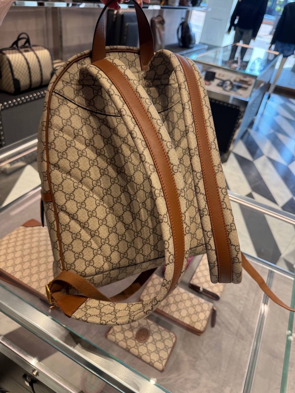 GUCCI Backpack side view - unisex luxury Bags