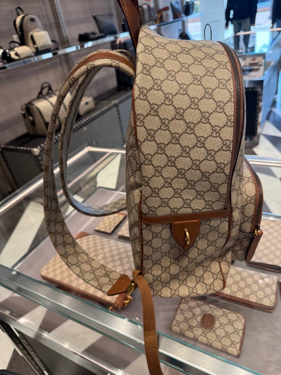 GUCCI Backpack side view - unisex luxury Bags