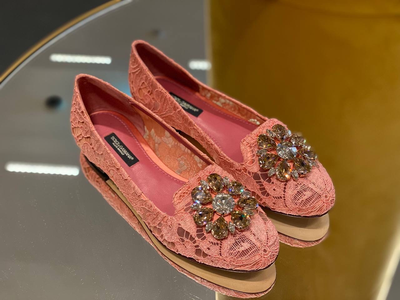 DOLCE & GABBANA Ballerinas front view - Women luxury Shoes