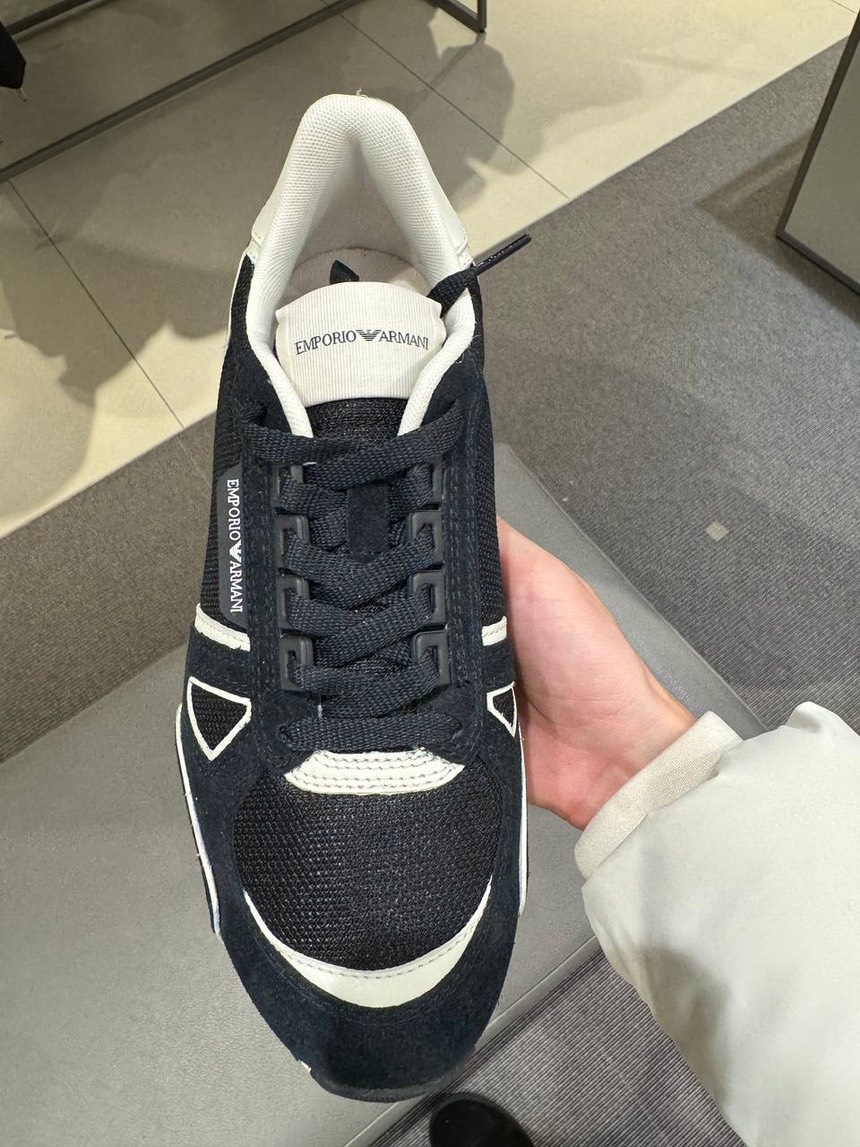 EMPORIO ARMANI Sneakers side view - Men's luxury Shoes
